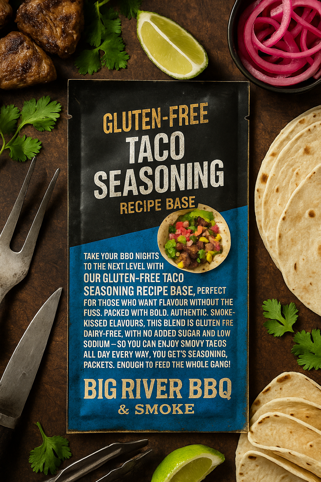Gluten-Free Taco Seasoning Recipe Base (5 Pack)