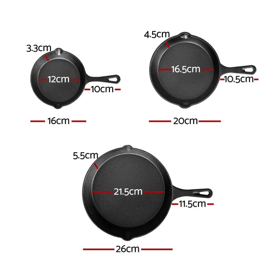 🔥 THE OUTBACK IRON 3-PAN SET 🔥
