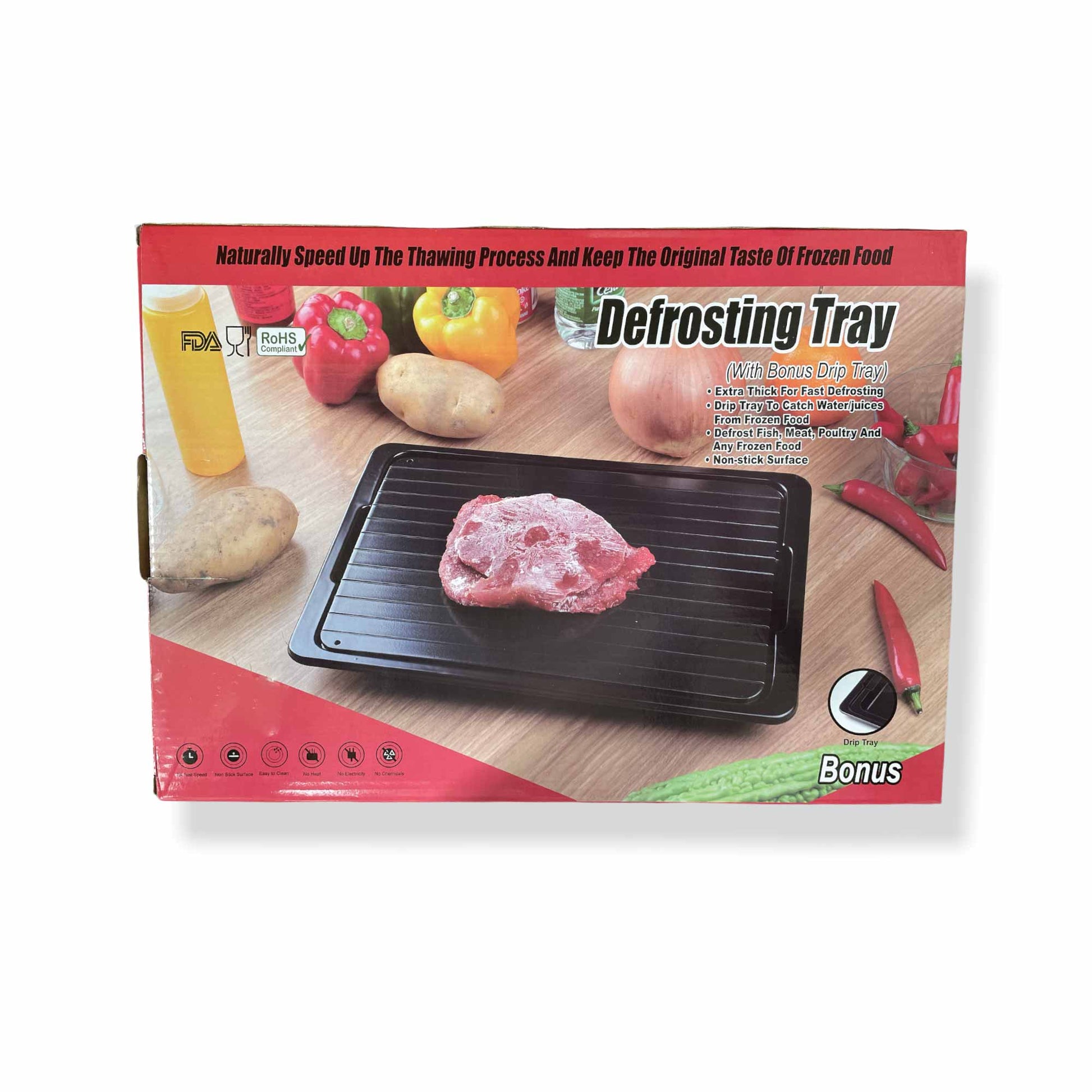 Fast Defrosting Meat Tray FDA Approved Large Miracle Aluminium Thawing Plate-2