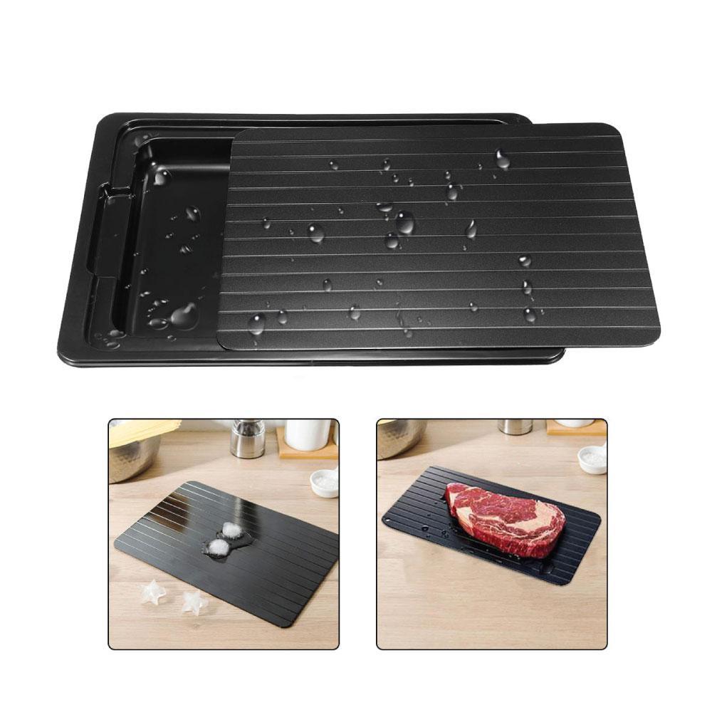 Fast Defrosting Meat Tray FDA Approved Large Miracle Aluminium Thawing Plate-3