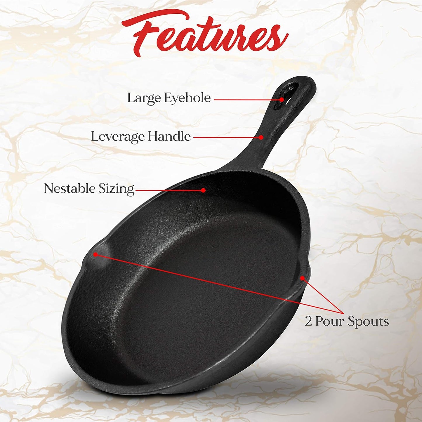 🔥 THE BUSH BASTARD – 6” CAST IRON SKILLET 🔥